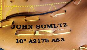 A2175 Wilson 026388282920 John Smoltz 10 Inch Model Baseball Glove As3 Autographed Atlanta Braves