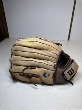 A450 Wilson 026388312559 Genuine Leather Youth Ballglove 12 Inch Easy Snap Ultra Soft Lining
