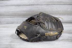 A2614 Wilson 026388750344 Baseball Glove Kirby Puckett Autograph Model Snap Action 10 Inch Youth