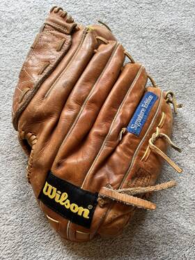 A2213 Wilson 026388822546 Barry Bonds Signature Edition Dual Hinge Baseball Glove Lht Lefty A2213 Wilson 026388822546 Barry Bonds Signature Edition Dual Hinge Baseball Glove Lht Lefty