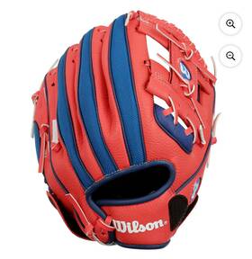 A200 Wilson 097512609678 All Position T-ball 10 Inch Glove Red And Blue 2-6 Year Olds A200 Wilson 097512609678 All Position T-ball 10 Inch Glove Red And Blue 2-6 Year Olds