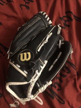 125-bw Wilson A440 Fastpitch Sz 12.5 A0440 Monsta Web Leather Baseball Glove