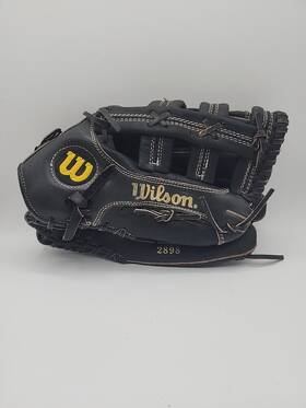 2898 Wilson Vntg Big Optima Gold Series Black Softball Glove Right Throw 2898 Wilson Vntg Big Optima Gold Series Black Softball Glove Right Throw