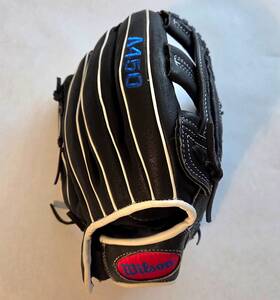 A450 Wilson 887768723385 Baseball Glove Black Genuine Leather 12 Inch Left Hand