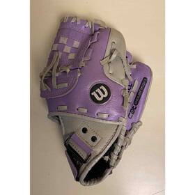 A0200-cat10 Wilson Used T-ball Purple Cat Osterman Youth 10 Inch Rht Glove A0200 Cat10