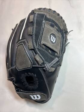 A03rb15b511 Wilson A350 11 Inch Black Leather Baseball Glove Right Hand Throw Rht