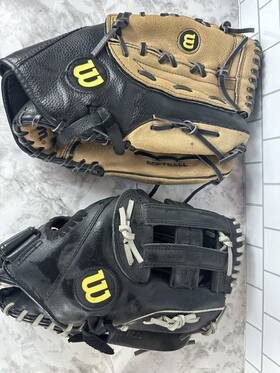 A03rs1513 Wilson Lot Of 2 - A360 13 Inch Lh Ball Glove /wilson Elite 12 A03rs1513 Wilson Lot Of 2 - A360 13 Inch Lh Ball Glove /wilson Elite 12