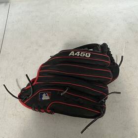A04lb1911 Wilson A450 11 Inch Infield Youth Baseball Glove Lht Black And Red