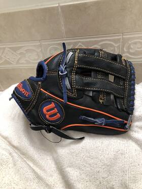 A04rb15-dw5 Wilson A450 Boys David Wright Blue And Orange 11 Inch Baseball Glove Right Hand Throw