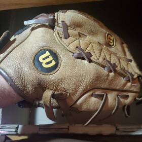 A04rb1911 Wilson Baseball Glove Rht 11 Inch A450 Soft Pilable Leather Adjustable Mitt Tan