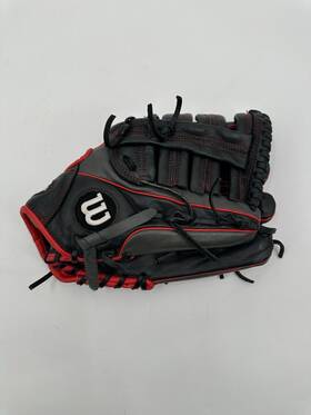 A0500rf15125 Wilson A500 Black With Red Tight Fit Game Ready Girl S 12.5 Inch Softball Glove Rht