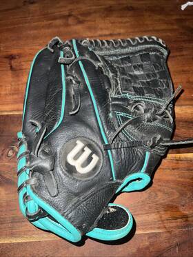 A05lf1612 Wilson A500 12 Inch Baseball/softball Glove Left Hand Throw Teal/black A05lf1612 Wilson A500 12 Inch Baseball/softball Glove Left Hand Throw Teal/black