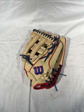 A05rb2312 Wilson A500 Mlb Red White Blue 12 Inch Baseball/softball Glove Rht