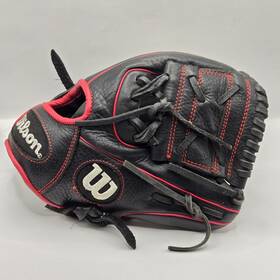 A09rb18dy115 Wilson A950 11.5 Inch Youth Baseball Glove Black Leather And Laces Rht