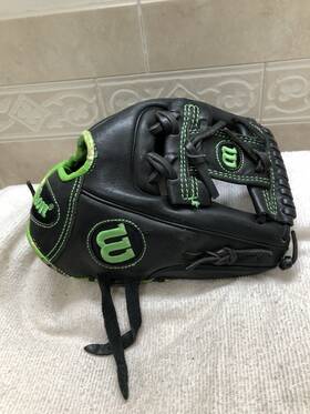 A12rb155adpng Wilson 6-4-3 Green Broken In Tough Game Ready 11.5 Inch Baseball Glove Right Throw