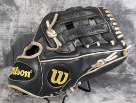 A1orb221786 Wilson A1000 Fpinf Baseball Glove Series 11 Inch Black Leather White Lace A1orb221786 Wilson A1000 Fpinf Baseball Glove Series 11 Inch Black Leather White Lace