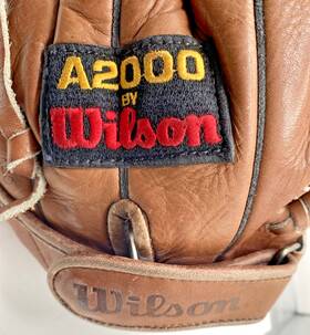 A2000-xxc Wilson Inch The Leather Rht Size 12 Baseball Glove Japan Ago/pro-back Vtg
