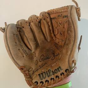 A2272 Wilson Lht Richie Zisk Autograph Model Baseball Glove 10 Inch Vintage /taiwan