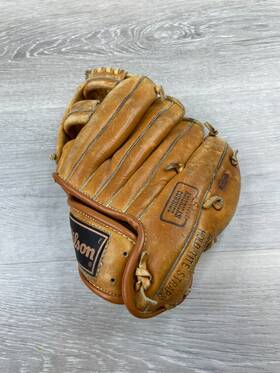 A2286 Wilson Adult Baseball Glove Ball Hawk Jim Rice Snap Action Leather Brown
