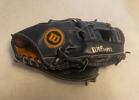 A2365 Wilson Snapmaster Pro Special Baseball Glove Blue / Black Leather