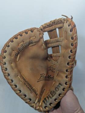 A2836 Wilson Vtg The Outsider First Glove Baseman Base Mitt Left Hand Throw Lht