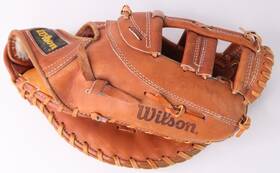 A2865 Wilson A2867 Vintage Wilsons Big Scoop Mark Grace Leather Mitt 1st Base Rh Throw