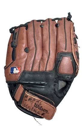 Wilson A9450 10 Inch T-ball Baseball Glove Brown Black Genuine Leather Youth
