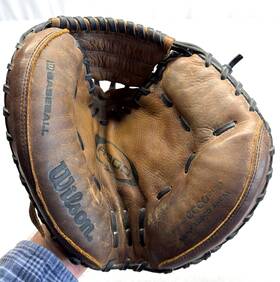 Ad9003xcm Wilson A900 Catchers Mitt Brown Baseball Glove Rht32 3/4 Inch Ad900 3xcm