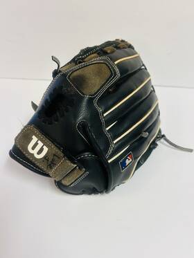 Ao3rb15b511 Wilson Baseball Glove Genuine Leather Left Hand Throw 11in Black
