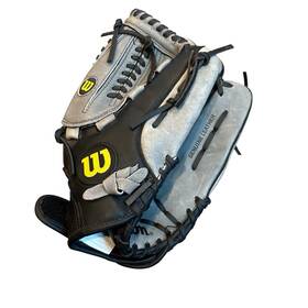 Ao3rs15 Wilson A360 Black Gray Leather 13 Inch Softball Glove Right Hand Throw Ao3rs15 Wilson A360 Black Gray Leather 13 Inch Softball Glove Right Hand Throw