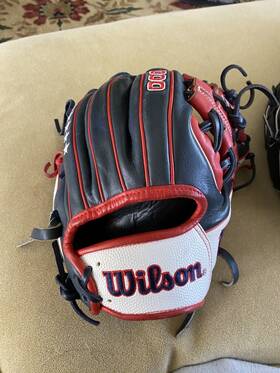 Wbw100254115 Wilson A2000 1786 11.5 Inch Stars Stripes Baseball Glove Red Blue White Super Skin