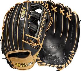 Wbw100973 Wilson 12.75 New A2000 Outfield Baseball Glove Inch Rht Black/tan Stock Leather