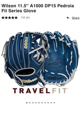 Wbw101442115 Wilson New Rht A1000 Dp15 Pedroia Fit Series 11.5 Inch Baseball Glove