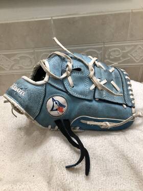 Wta045rb12 Wilson A450 Boys Toronto Blue Jays Broken In 12 Inch Baseball Glove Right Throw