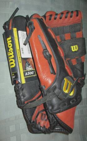 Wta0502 Wilson Premium Leather Ez-snap Drilex 13 Inch Lh A500 Advantage Nwt Black/copperbrn