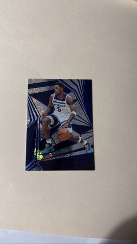 Wta08rf23125 Wilson 2023 Panini Revolution Anthony Edwards Snow Burst Wolves Basketball Card