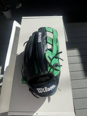 Wta24rslanct14gn Wilson A2000 Slowpitch Glove 14 Inch Rht Super Snakeskin Kelly Green/navy