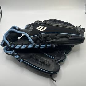 Wtad4rf15b511 Wilson Flash 11 Inch Fastpitch Softball Glove Leather Black Blue Rht Wtad4rf15b511 Wilson Flash 11 Inch Fastpitch Softball Glove Leather Black Blue Rht