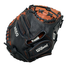 A550 Wilson Youth Baseball Catchers Leather Mitt Size 32inch Nwt B13 A550 Wilson Youth Baseball Catchers Leather Mitt Size 32inch Nwt B13