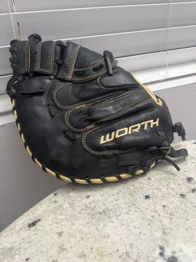 Ccm34bc Worth Century Series Fastpitch Softball Catcher S Mitt 34 Inch Rht