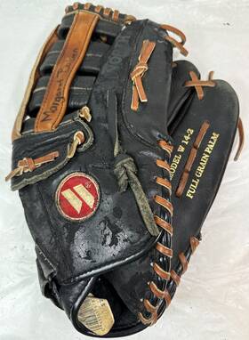 W14-2 Worth Leather Baseball Glove Black And Brown 14 Inch Rht Model Used