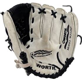 Wf120p Worth White And Black Baseball Glove Rht Right Hand Throw Model Wf120p Worth White And Black Baseball Glove Rht Right Hand Throw Model