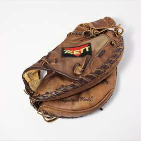 Bic-2412 Zett Professional Model Catcher Mitt Rht Steer Hide Tanned Leather 33 Inch