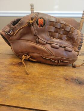 Big-1521 Zett Rht Baseball Glove Brown 11.25 Inch Used