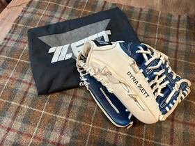 Bpgt-9spo225 Zett Dyna Baseball Glove Rht With Bag Nice