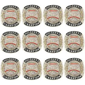 Zzxzjw 768172558216 12 Pcs Baseball Championship Ring Trophy Award Gift Tournament R