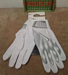 Nike Alpha Elite Adult Small Baseball Batting Gloves, Nwt, White / Silver. Fixed Price $44.99.
