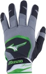 Mizuno Finch Women's Fastpitch Softball Batting Gloves Gray Green Black White Xs. Fixed Price $7.00.