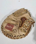 Lance Parrish Baseball Glove Catcher's Mitt Rawlings RCM40 Deep Well Pocket Rht. Fixed Price $27.99.