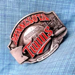 Minnesota Twins Belt Buckle #le Mlb 1987 World Champions Vtg Siskiyou .SHY849. Fixed Price $29.99.